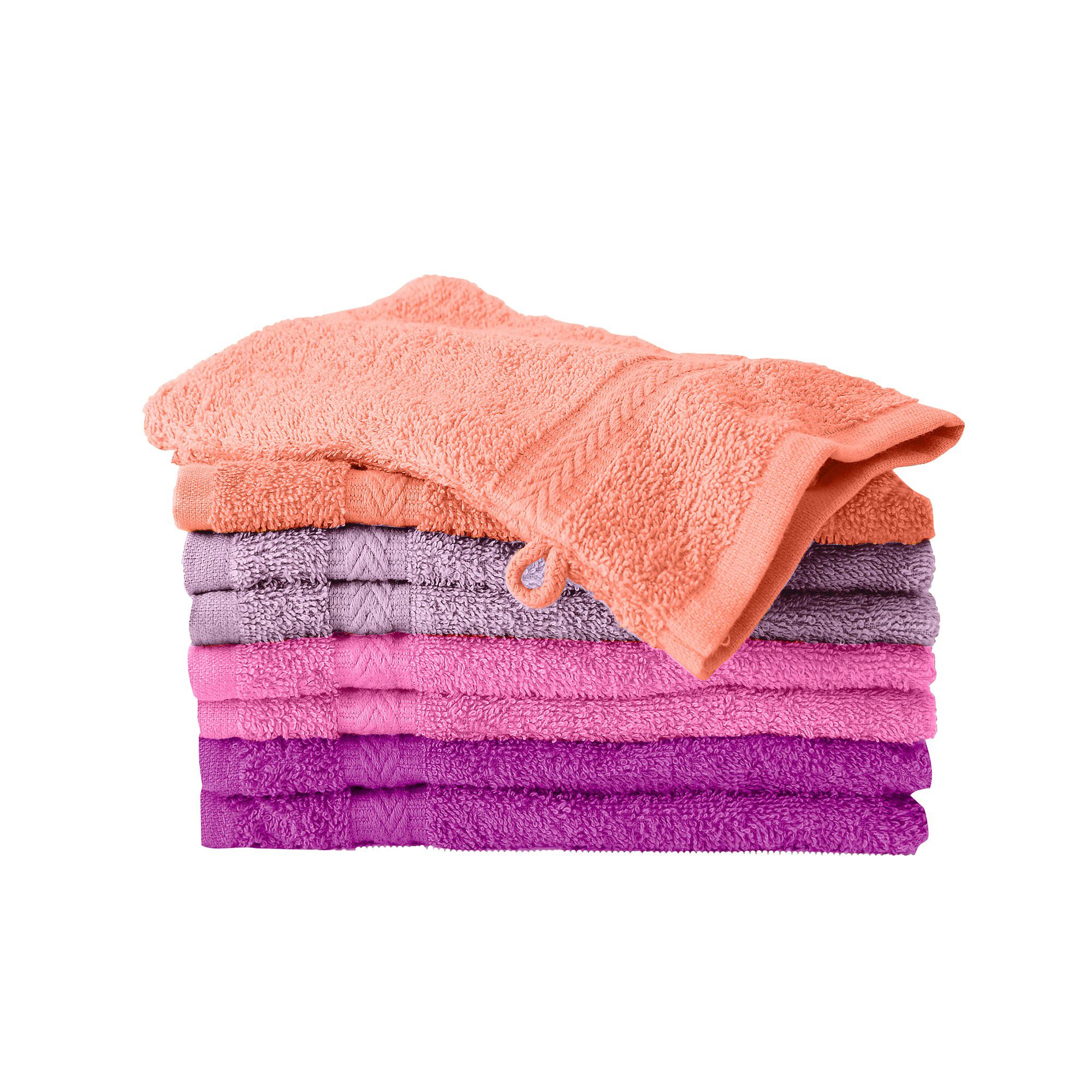 Gant de toilette camaïeu parme