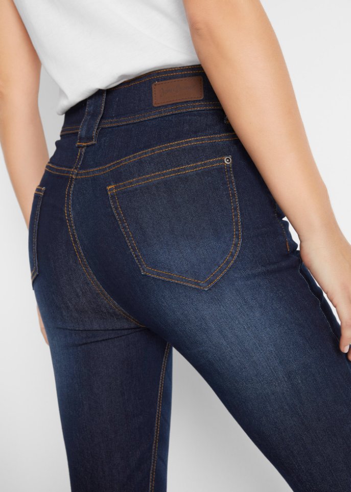 High Waist Komfort-Stretch-Jeans, Slim