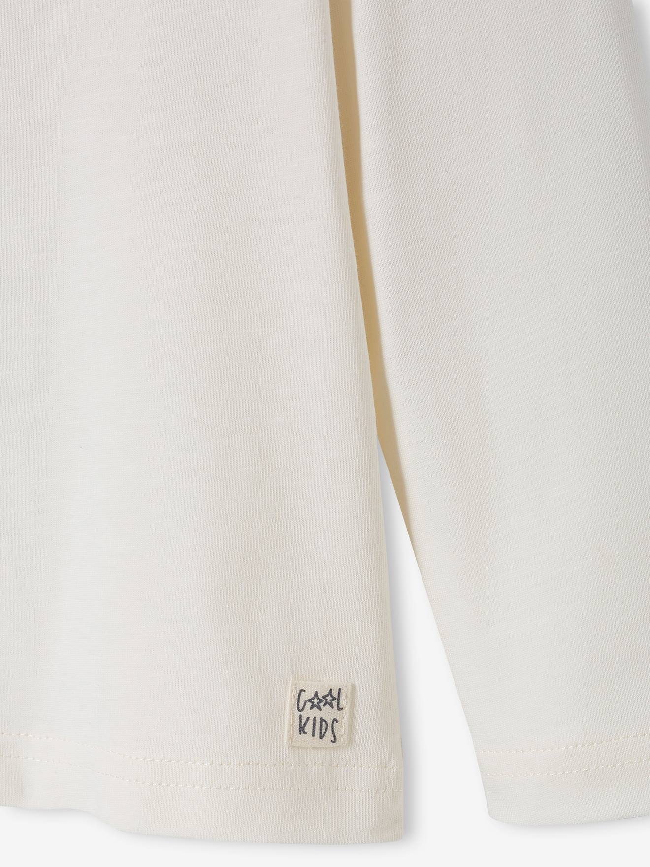 Vertbaudet Jungen Langarmshirt BASIC, personalisierbar Oeko-Tex - camelfarben
