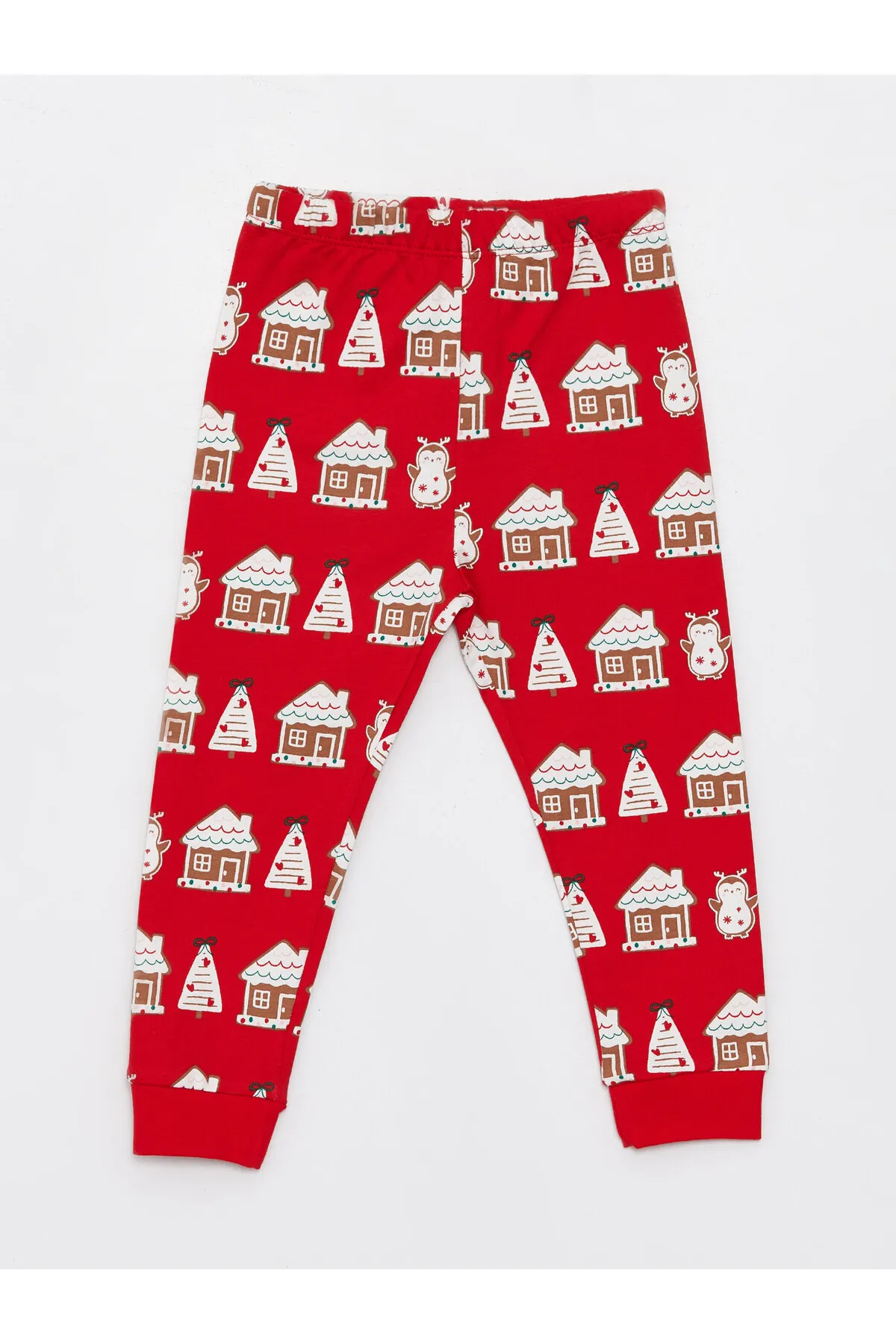 LC Waikiki  Langarm-Pyjama-Set für Babys mit Rundhalsausschnitt und Neujahrsmotiv