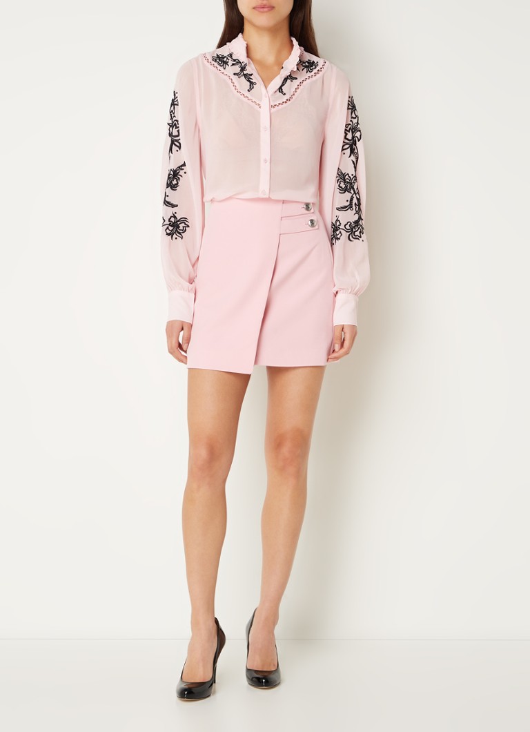 Blusa semitrasparente NIKKIE Bonaire con ricami