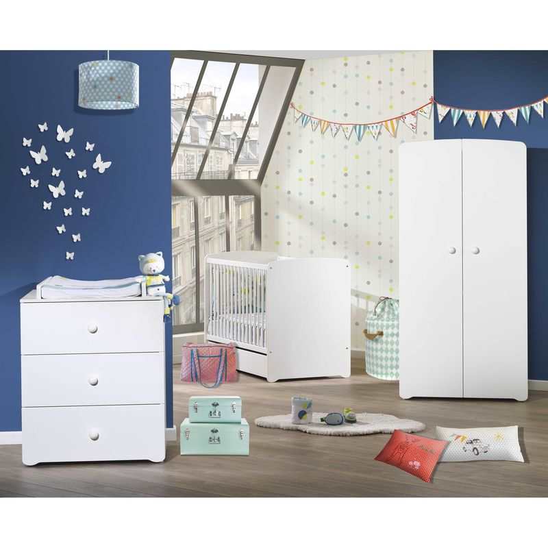 Commode à langer 2 en 1 boutons Basic