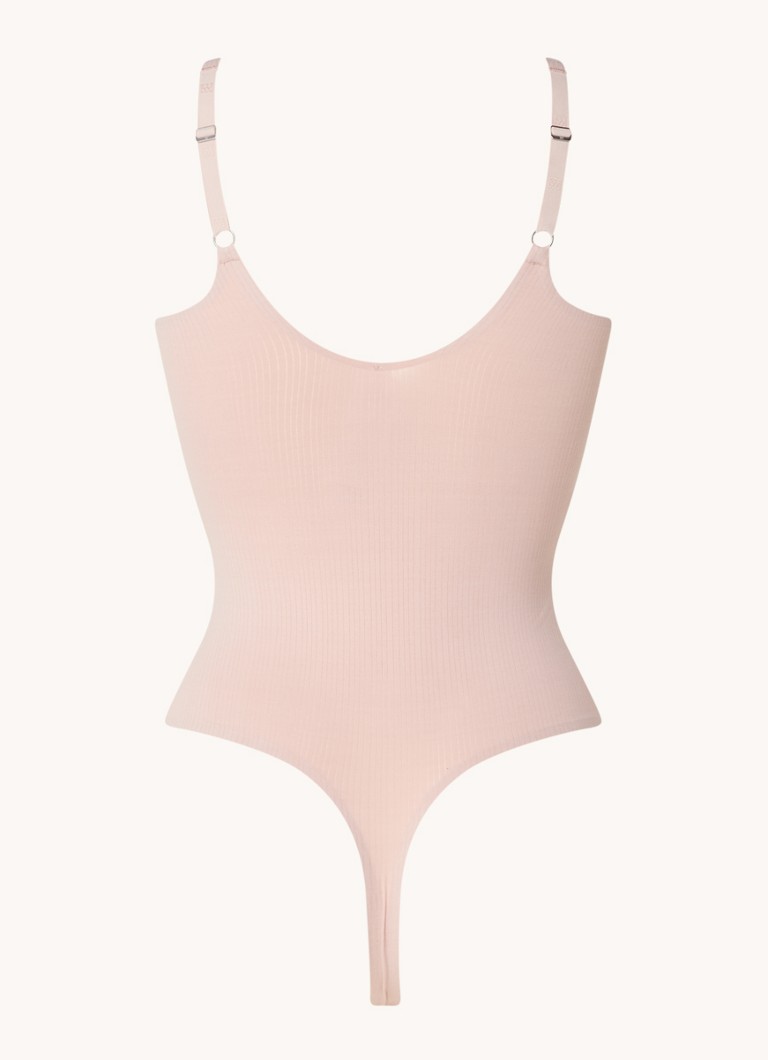 Wolford Beauty Cotton sleeveless thong bodysuit