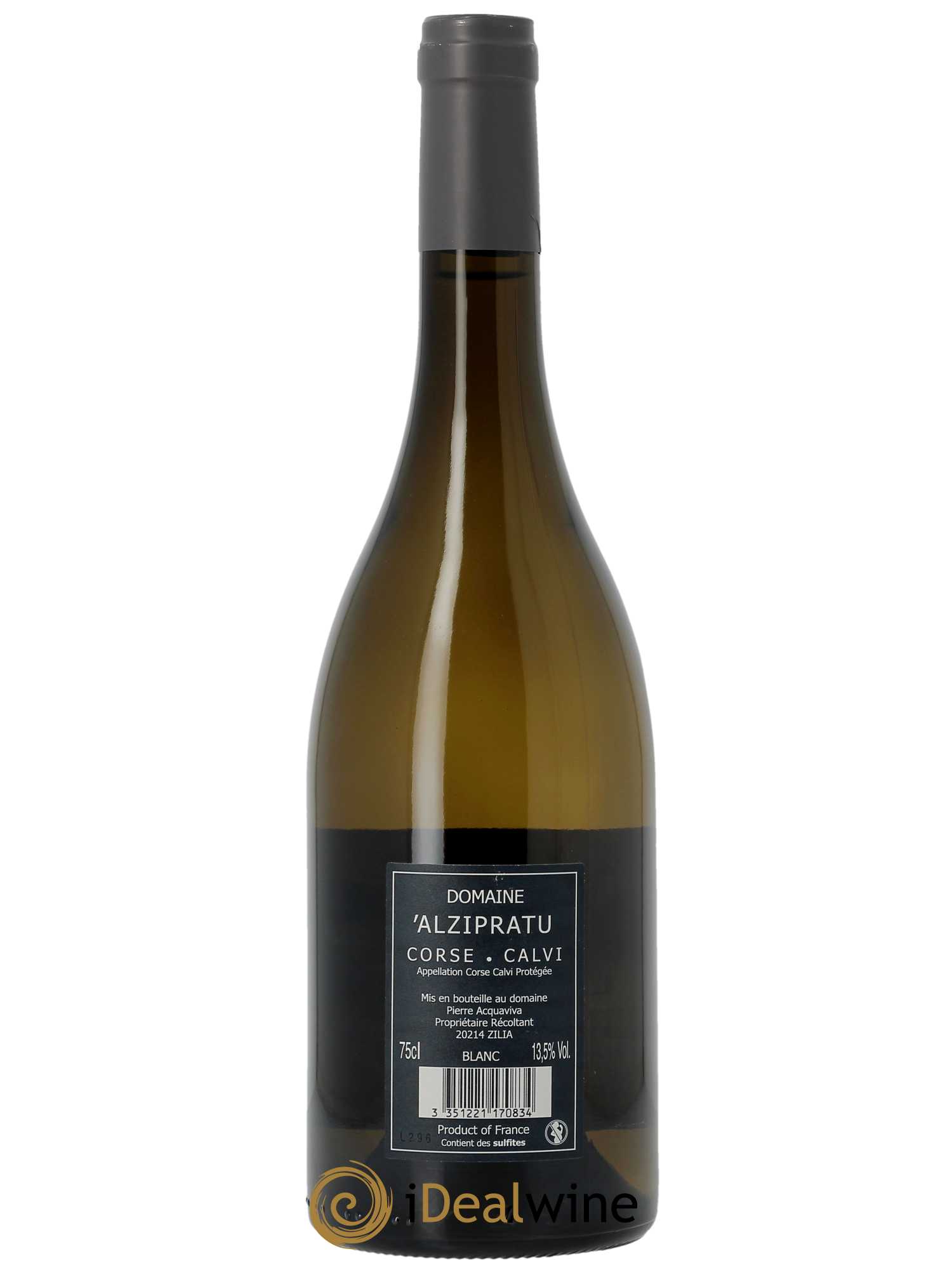 Calvi Fiumeseccu Domaine Alzipratu  2022 - Lot de 1 Bouteille