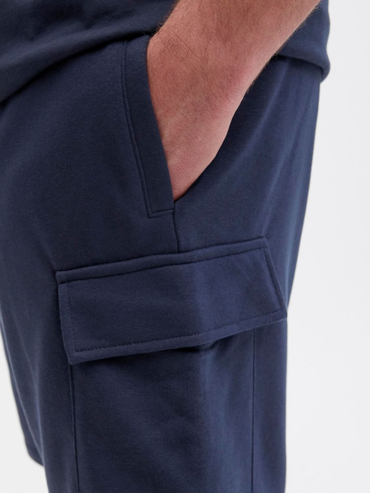 JACK & JONES PLUS Sweat-Shorts in Sky Captain günstig kaufen