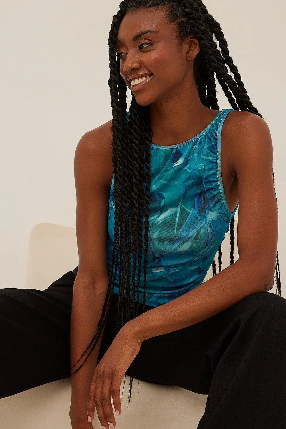 Singlet mit gerafftem Detail