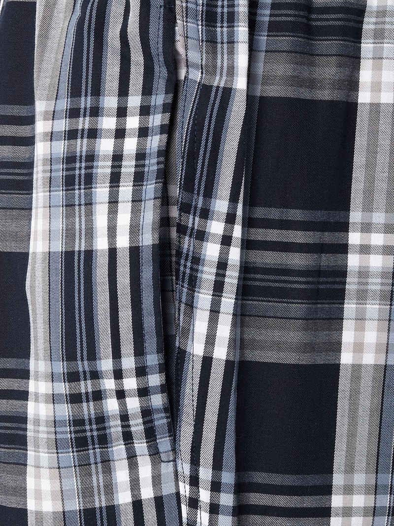 Loungehose mit Streifenmuster in dunkelblau