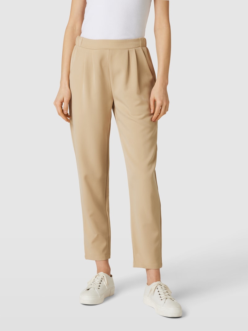 Hose mit seitlichen Eingrifftaschen Modell 'SOFJA' in beige