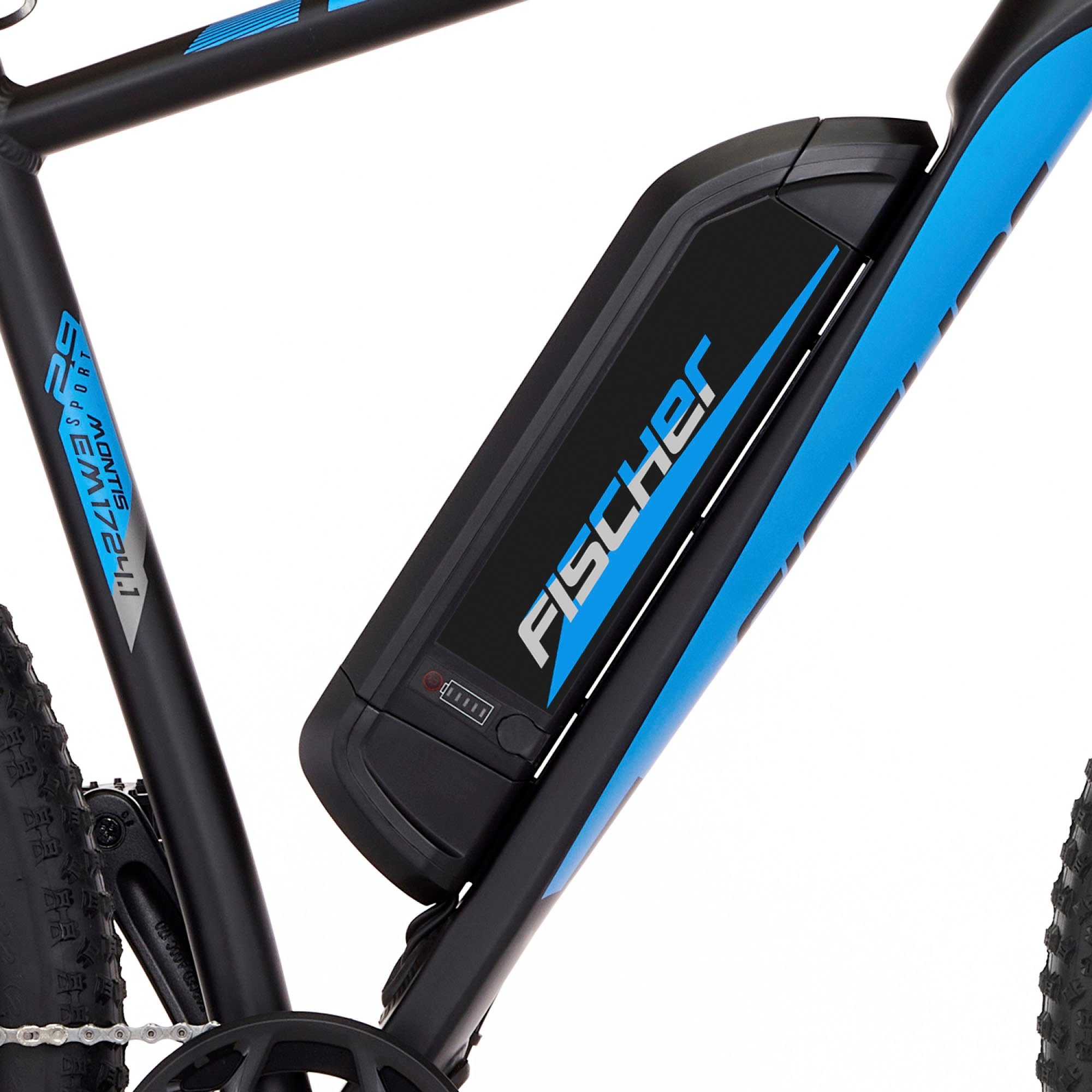 FISCHER Fahrrad E-Bike MONTIS EM 1724.1 627, 10 Gang Shimano Deore Schaltwerk, Kettenschaltung, Heckmotor, 627 Wh Akku, (mit Schloss)