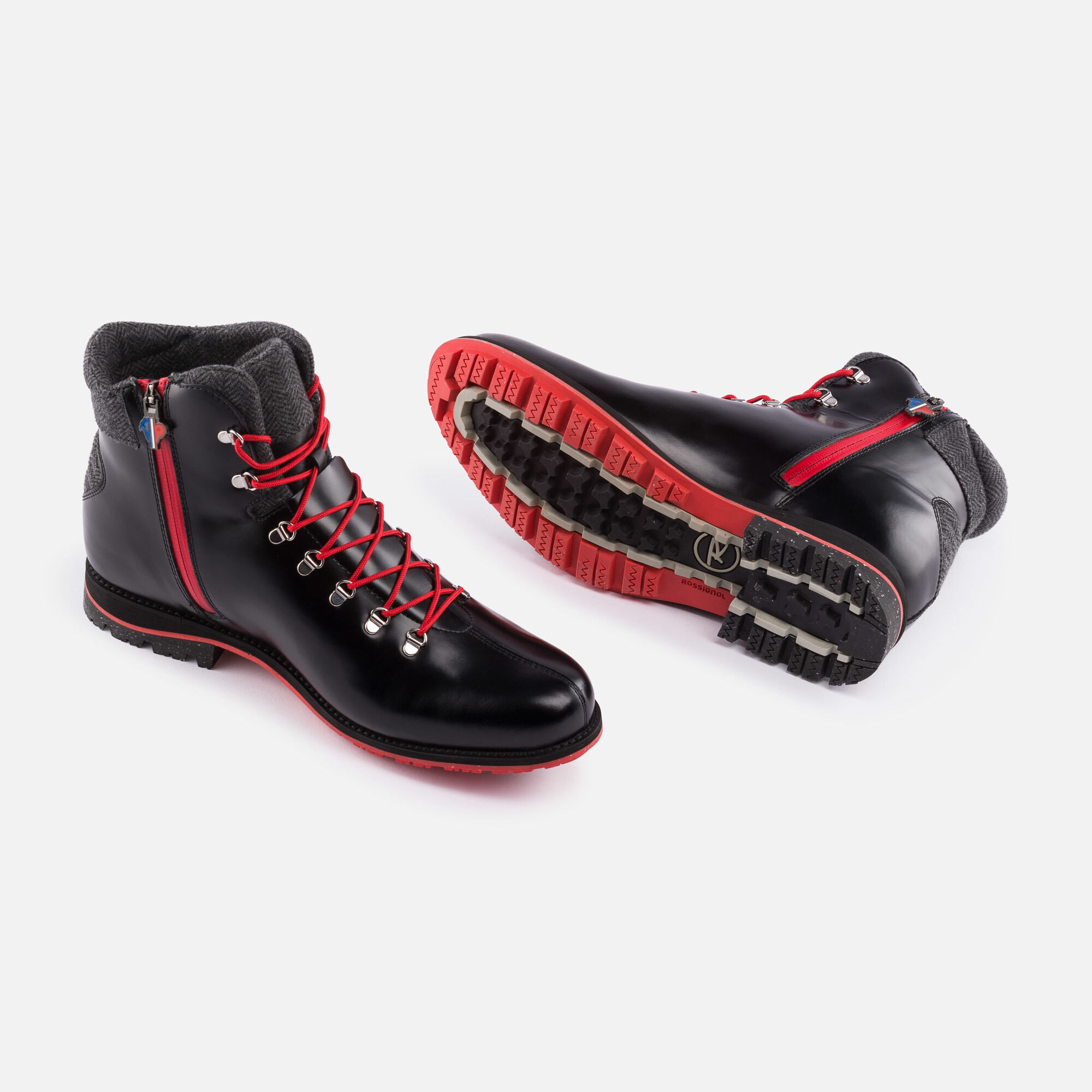 Bottes 1907 Chamonix Noires Brillantes Homme