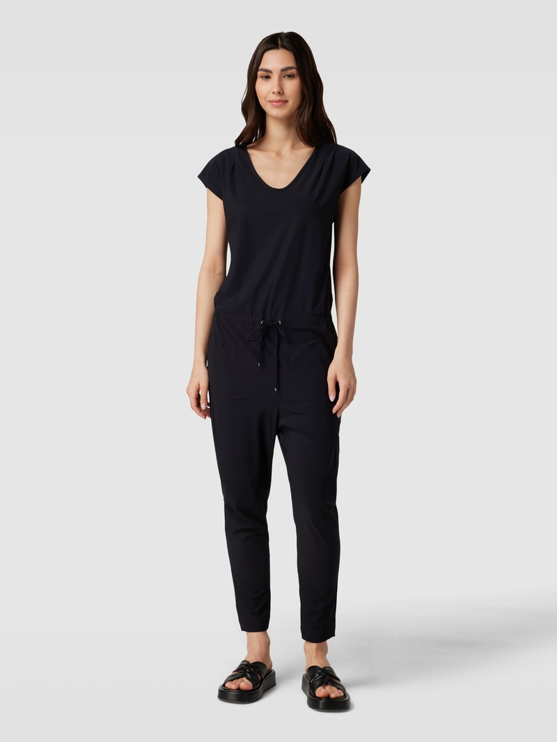 Jumpsuit mit V-Ausschnitt Modell 'GIRA' in schwarz