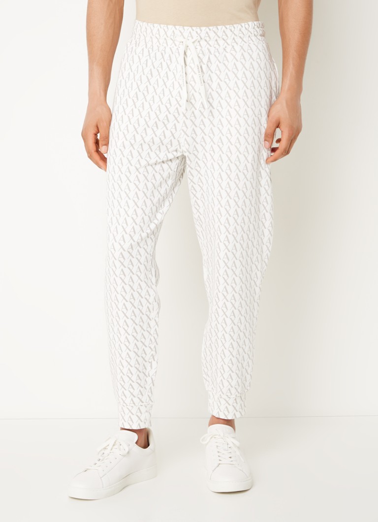 Pantaloni sport slim fit Armani Exchange cu imprimeu logo