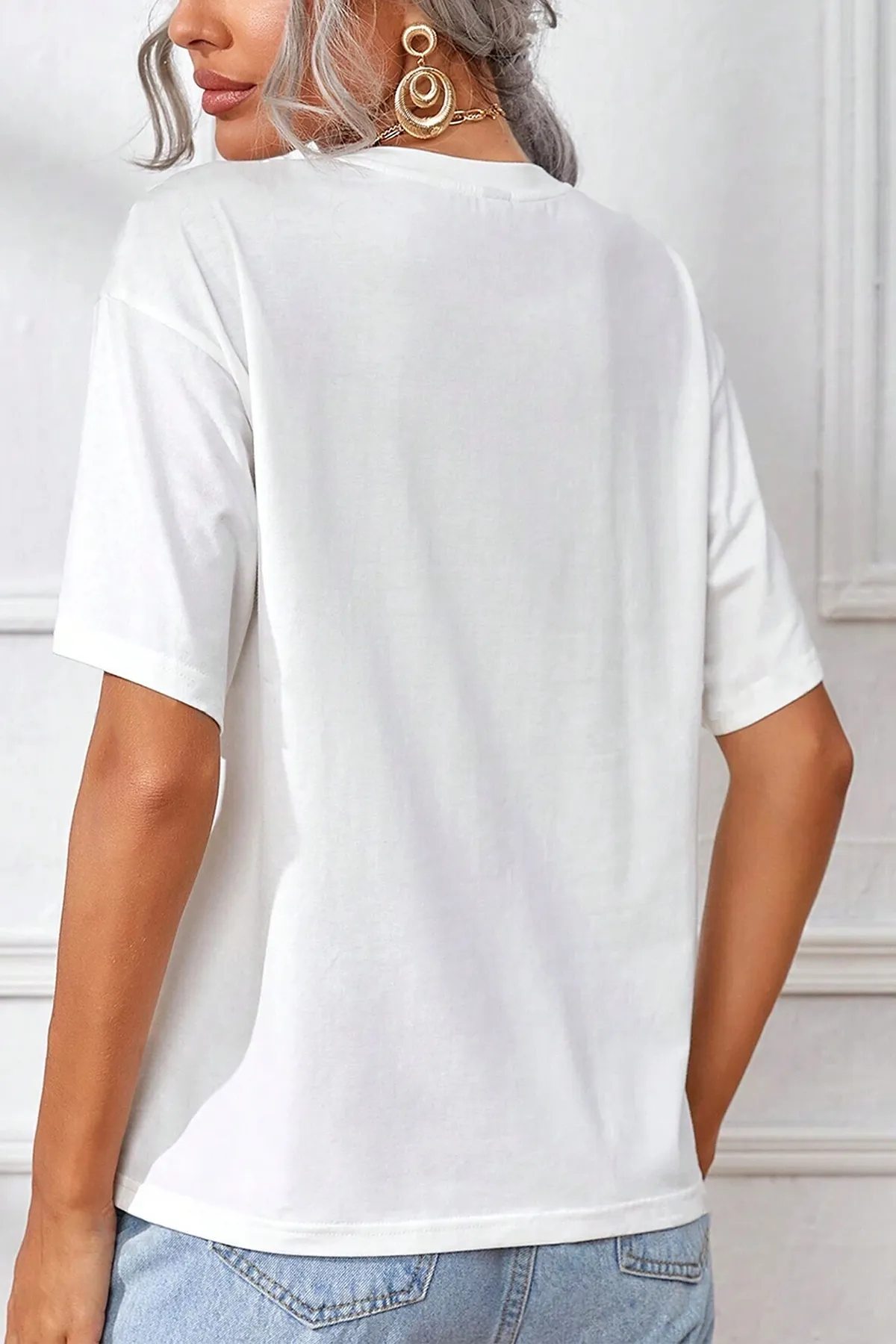uyguntarz  Übergroßes Unisex-T-Shirt mit Paris-Print