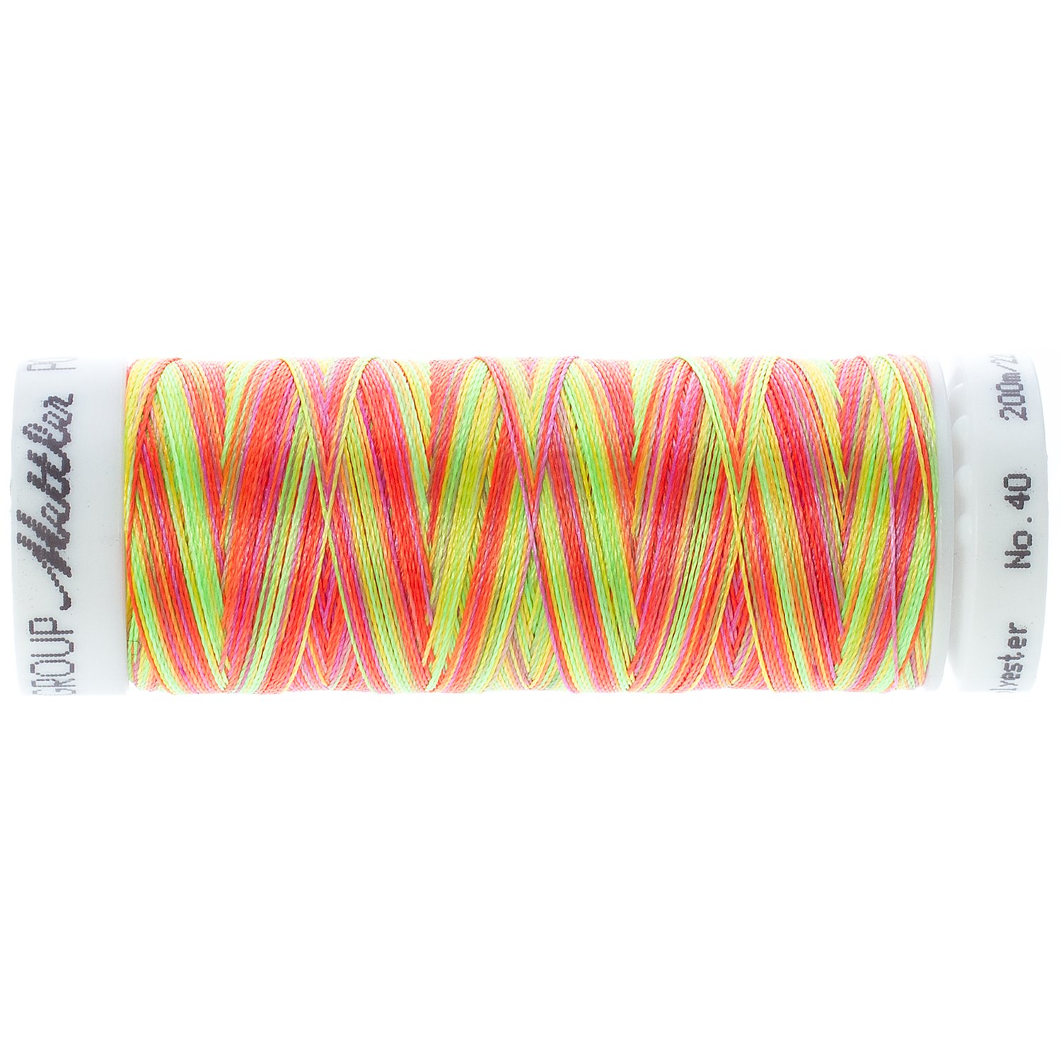 Mettler Poly Sheen Multi, Stärke: 40, 200m-Spule, neon color