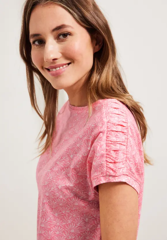 CECIL T-Shirt mit Smock Schultern