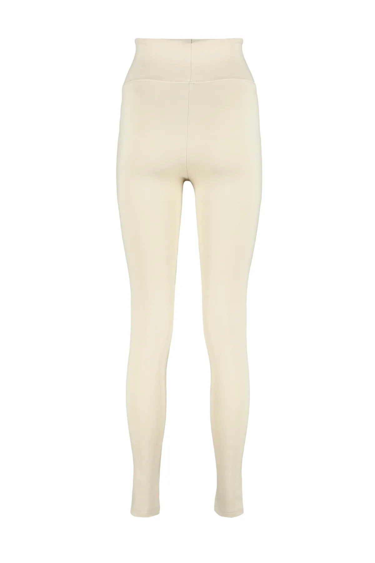 Trendyol Collection  Leggings - Beige - Hoher Bund