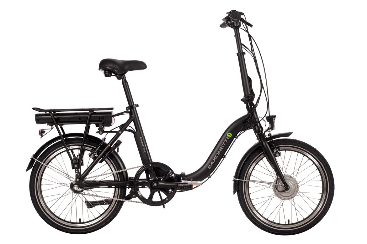 Saxxx Compact Plus S mattschwarz Elektro-Faltrad