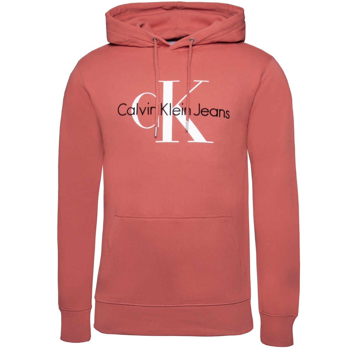 Calvin Klein Jeans Seasonal Monogram Regular Kapuzenpullover rot