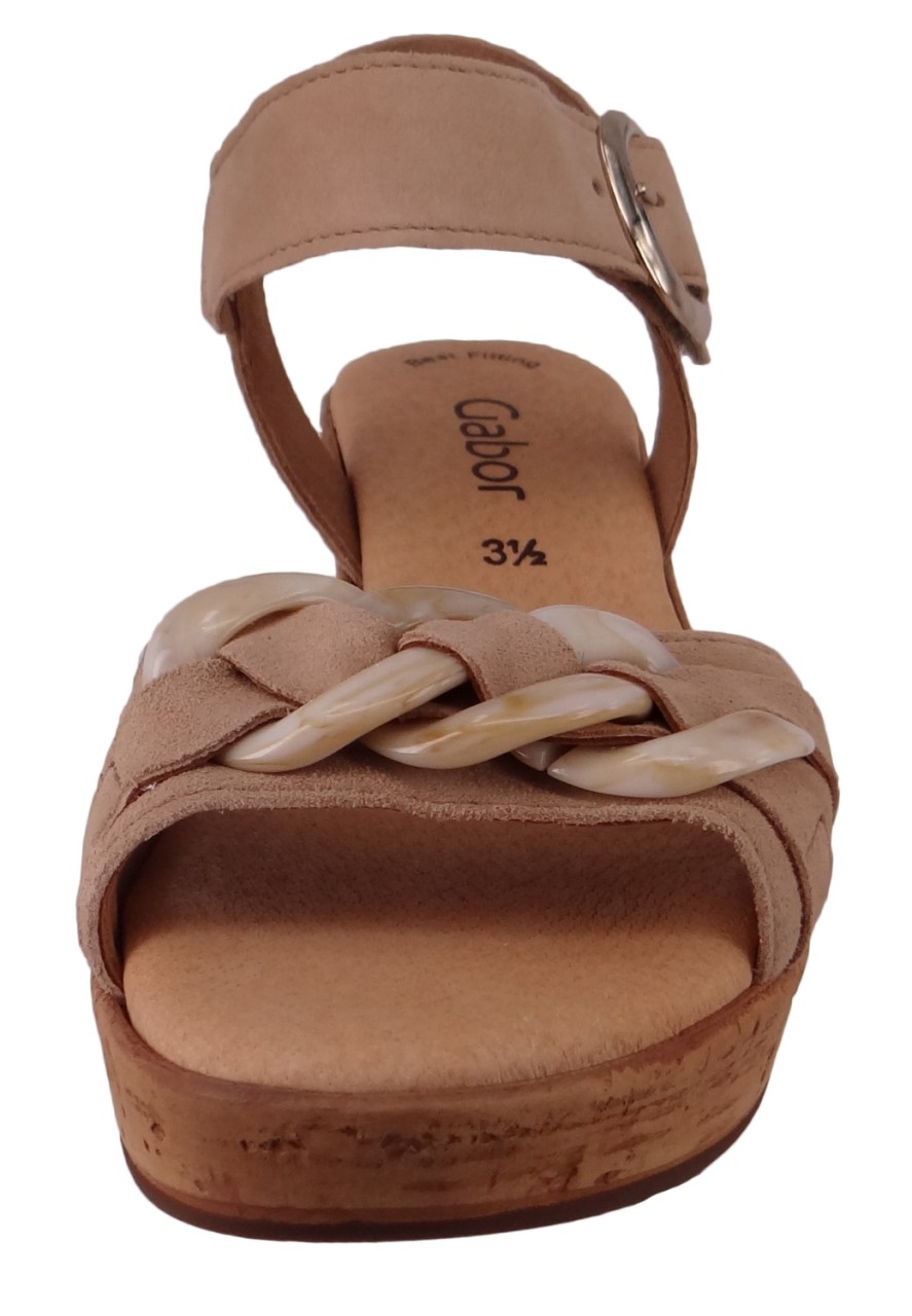 GABOR Komfort Sandalen braun Gabor Fashion Plateau Sandale 24.761.14