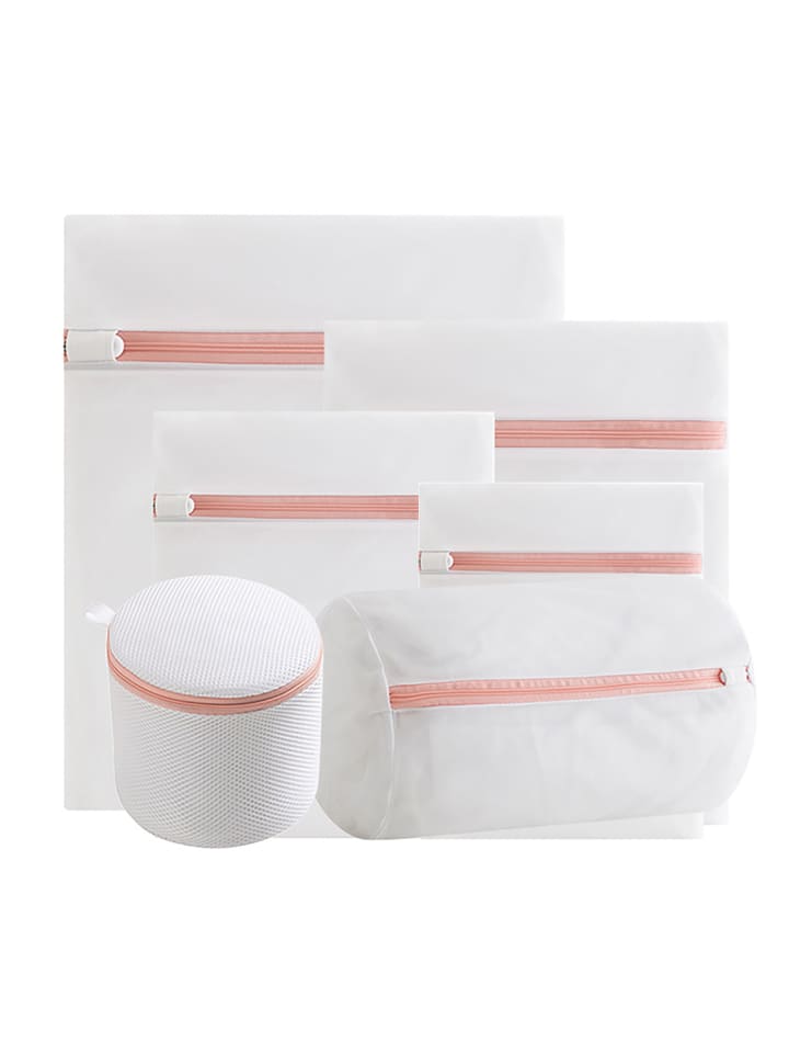 Intirilife 6-er Set Wäschenetze Wäschesäcke in Weiß günstig kaufen onesize