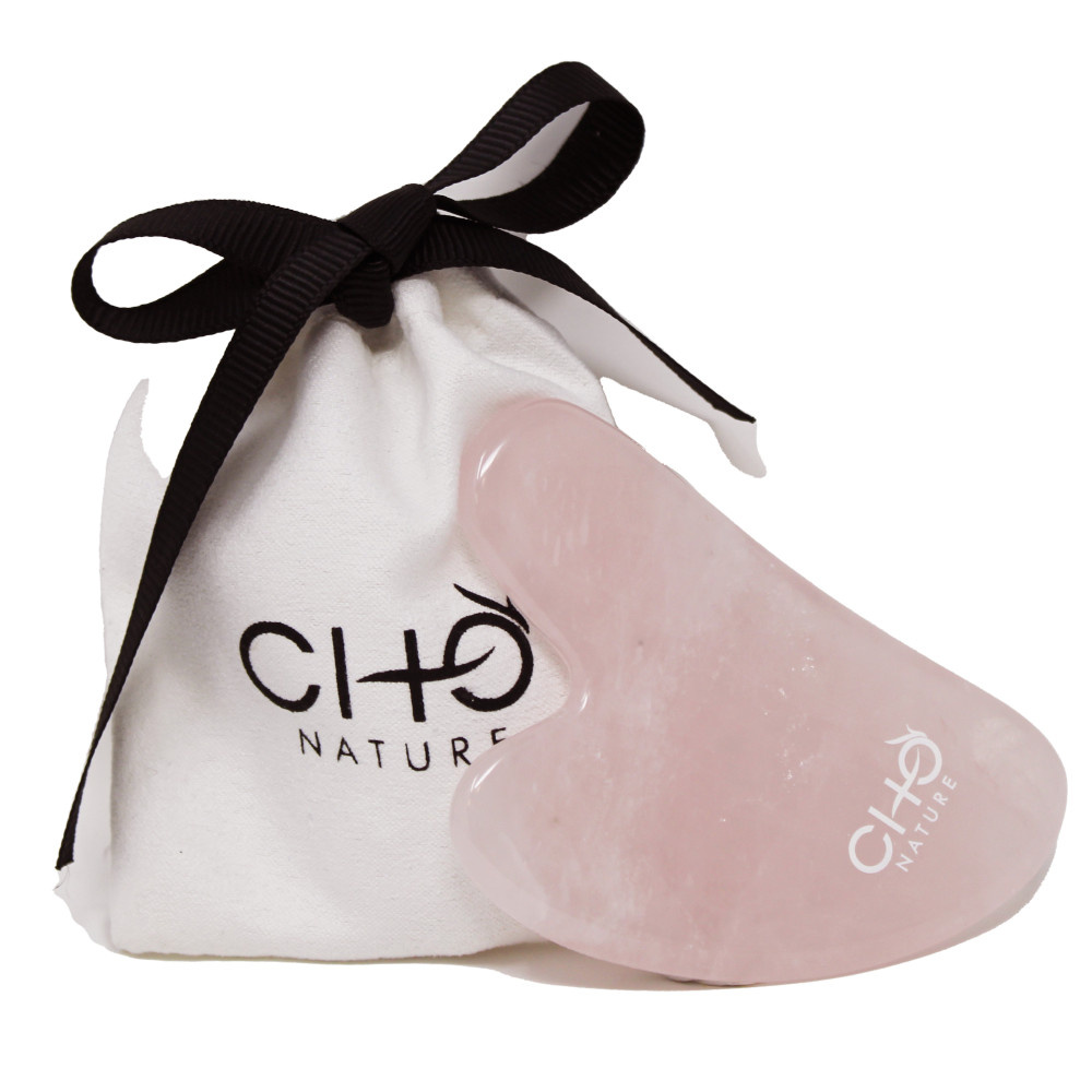 cho nature Gua Sha Quartz Rose Gua Sha anti âge en quartz rose