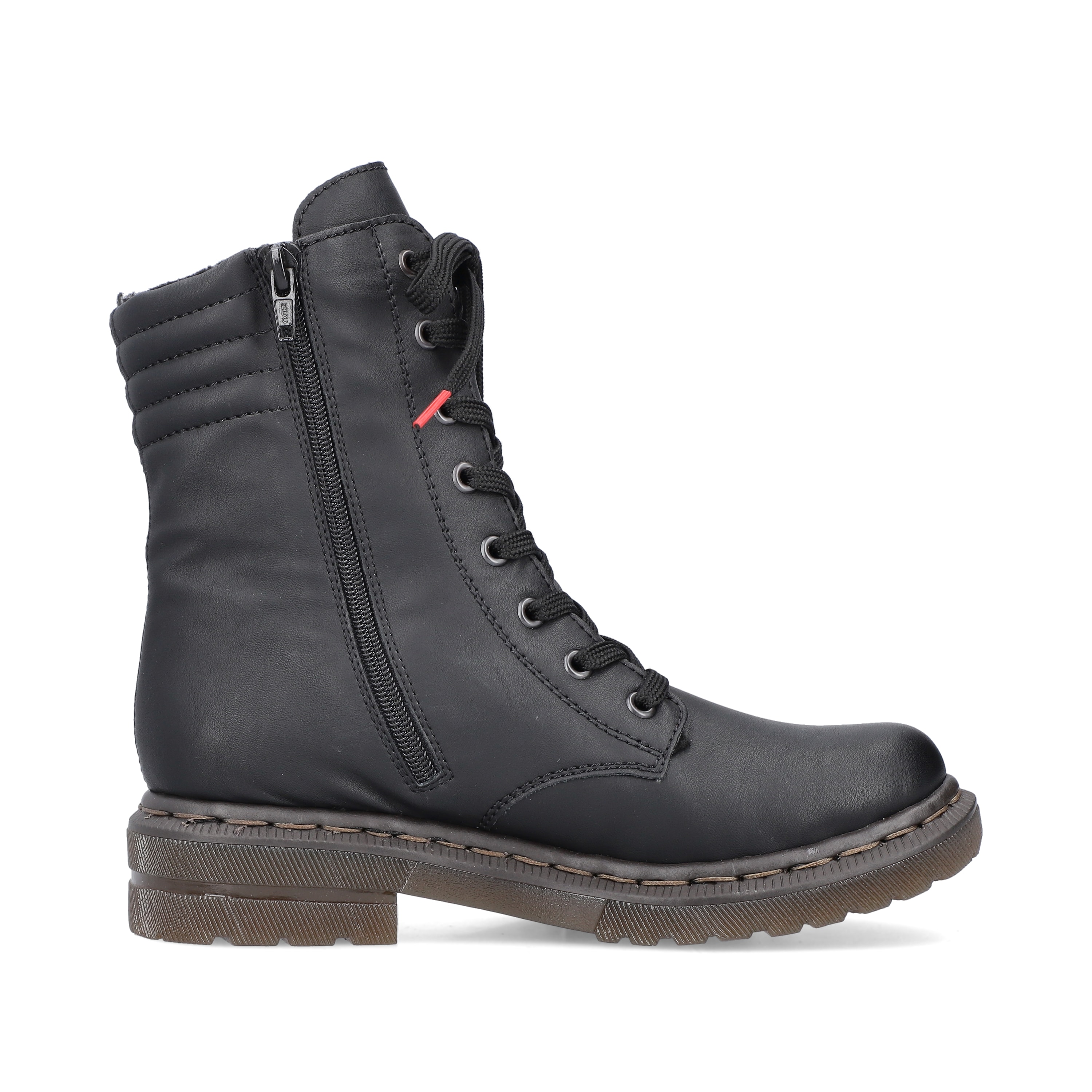 Rieker Damen Schnürstiefel tiefschwarz