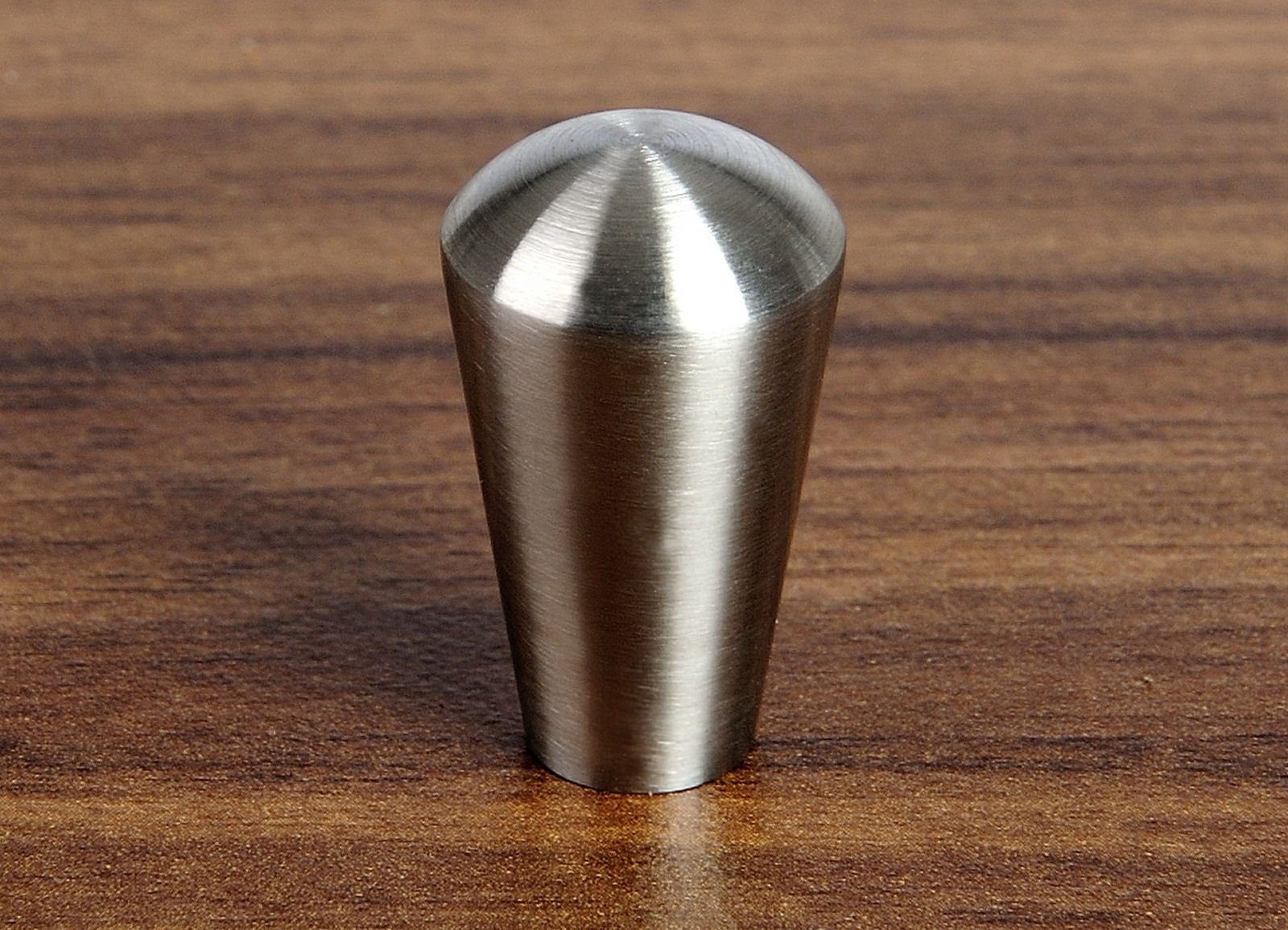 SO-TECH® Möbelknopf EK07 Ø 15 – 30 mm Edelstahl gebürstet, Edelstahl gebürstet Knopf Knauf incl. Schrauben