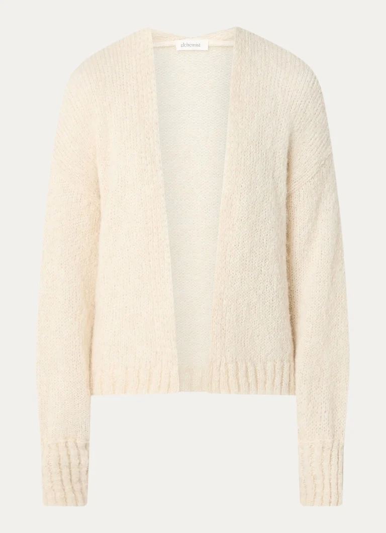alchemist Louiza coarse knit conspicuous vest in alpaca wool blend