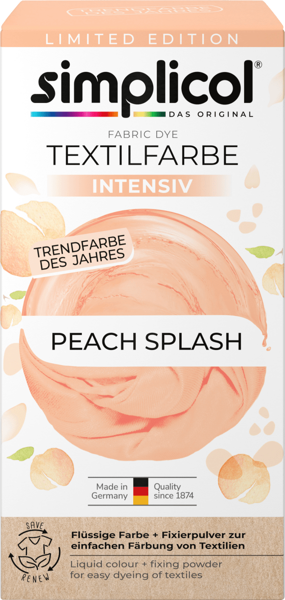 Textilfarbe intensiv Peach-Splash, 1 St