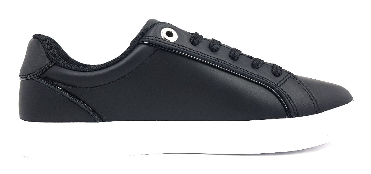 Tommy Hilfiger Signature Piping Sneaker FW0FW06870 Schwarz 0GM black/ patent