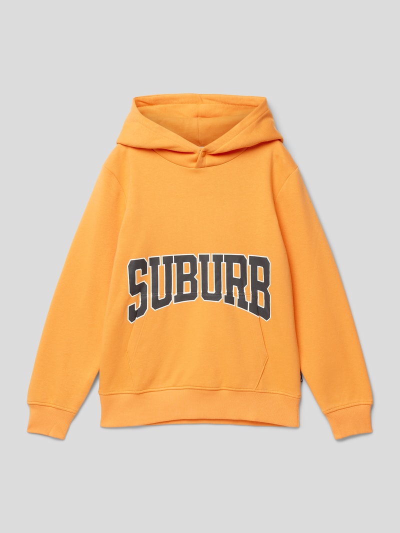 Hoodie mit Känguru-Tasche in orange