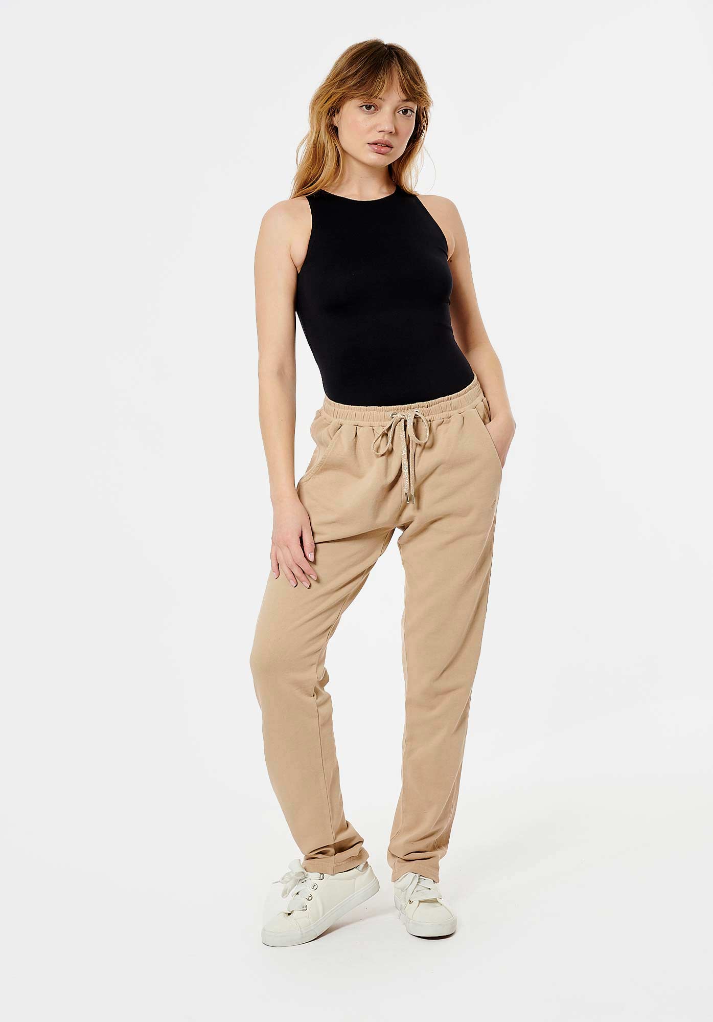 AMIGO  Jogging beige femme