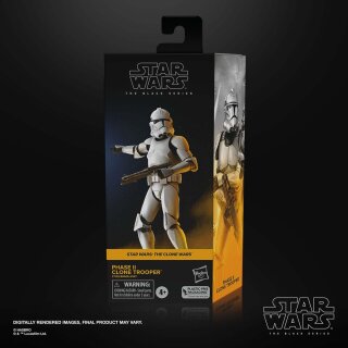 Star Wars: The Clone Wars Black Series Actionfigur Phase II Clone Trooper 15 cm