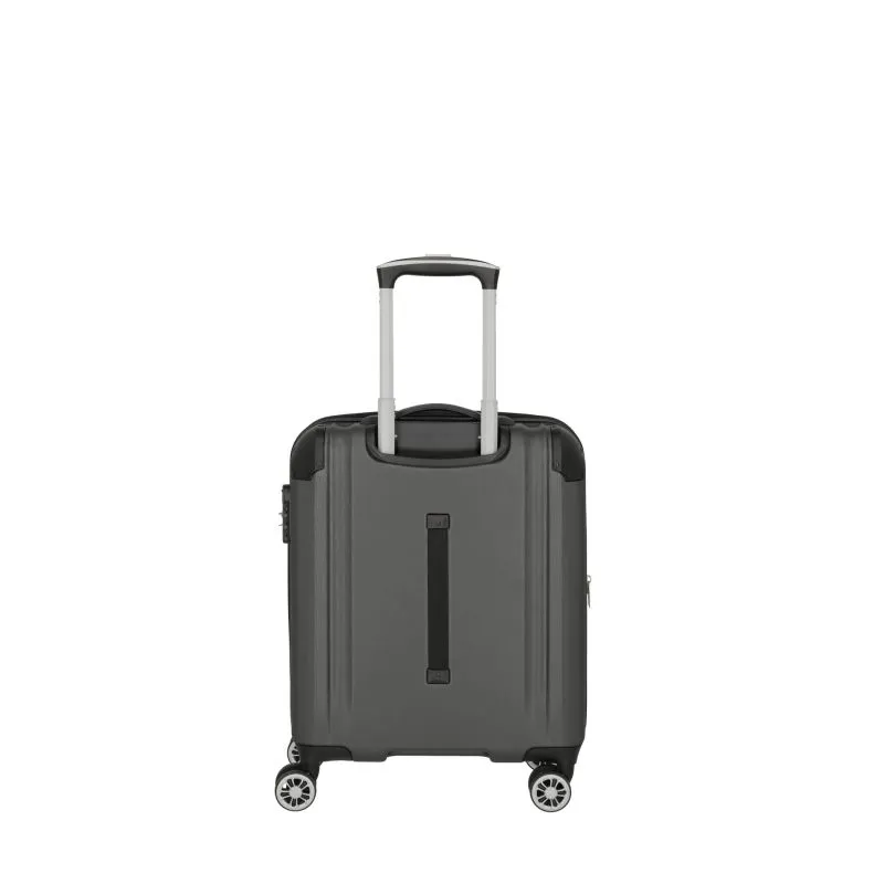 Travelite CITY Trolley S (55cm) mit 4 Rollen (erweiterbar) - Anthrazit