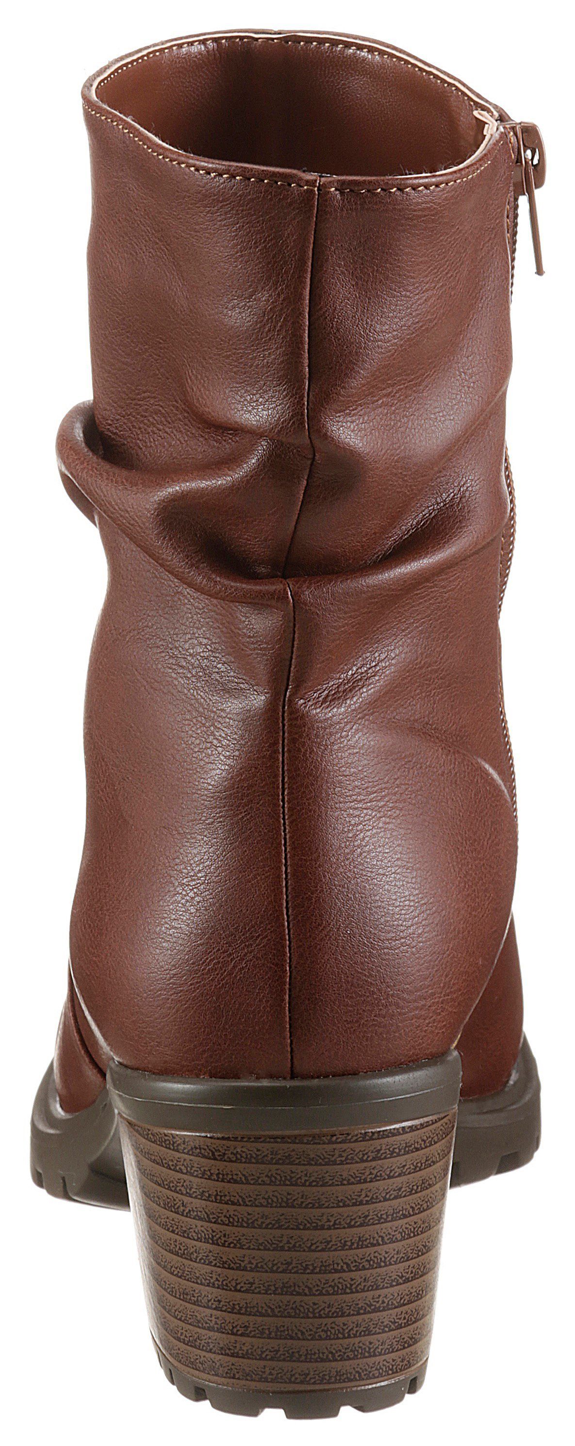 CITY WALK Stiefelette mit gerafftem Schaft