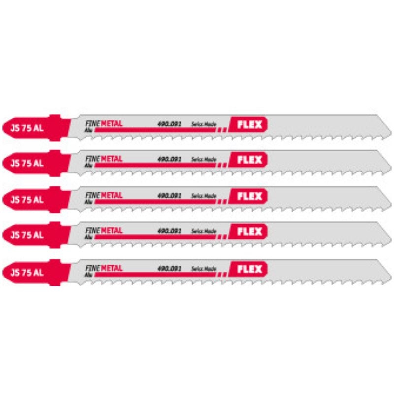 Akcesoria Flex-tools 490091 Brzeszczot do wyrzynarki do aluminium JS 75 AL 5 sztuk