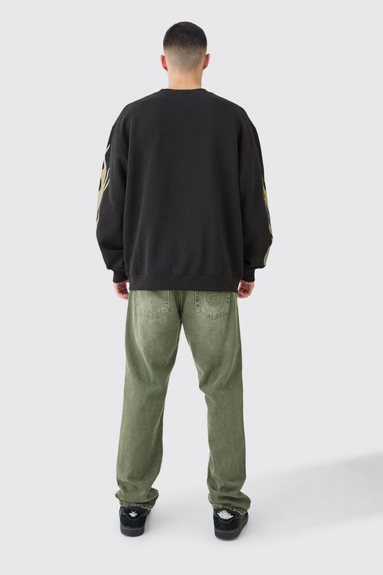 Oversized Eagle Graphic Sweatshirt