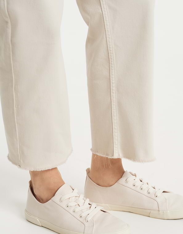 Wide Cropped Jeans Momito colored