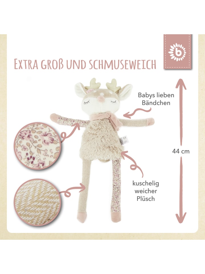 Bieco Spielwaren Kuscheltier Großes Reh - ab Geburt in Beige günstig kaufen onesize