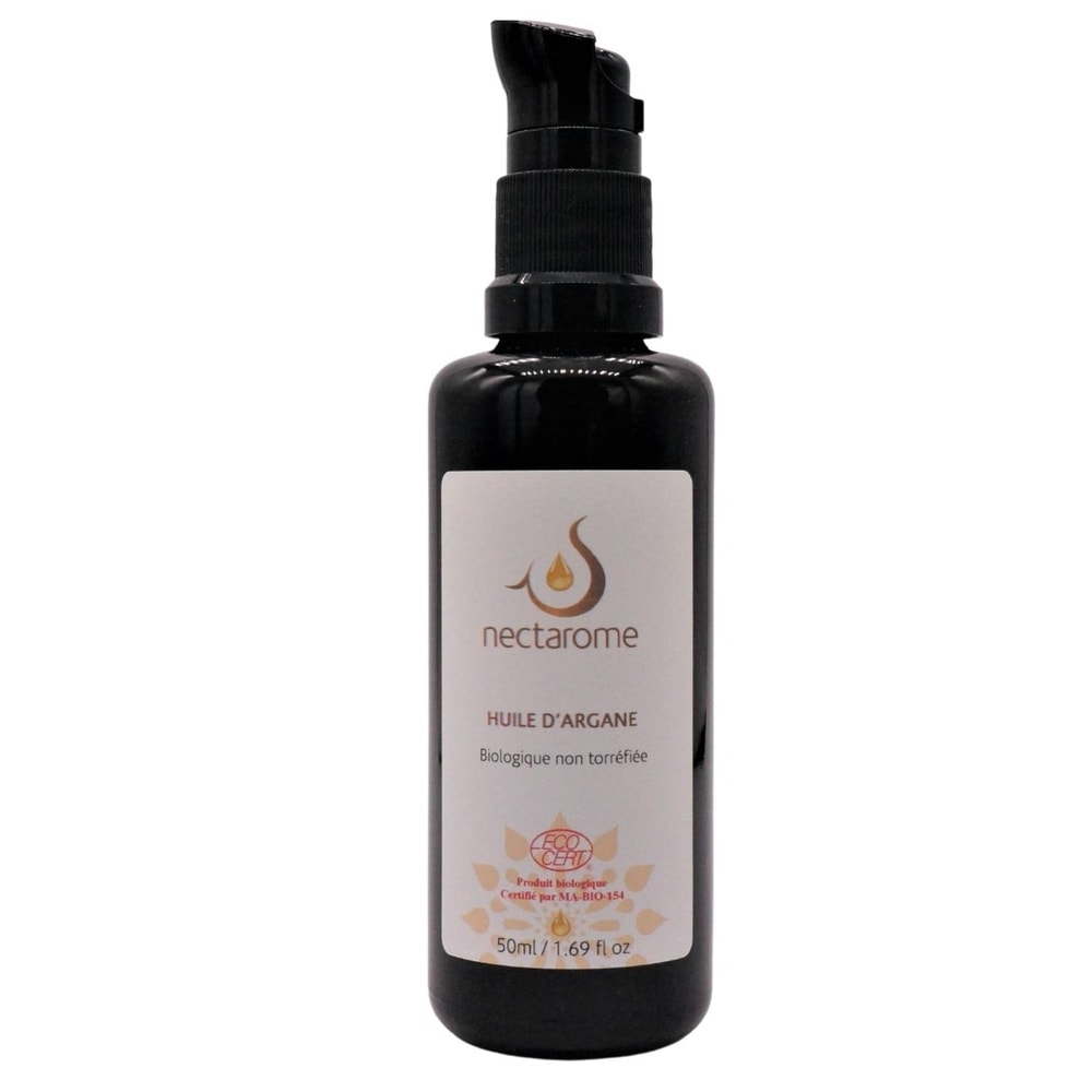 nectarome Huile d'argan bio non torréfiée Soin multi-usages corps, visage et cheveux