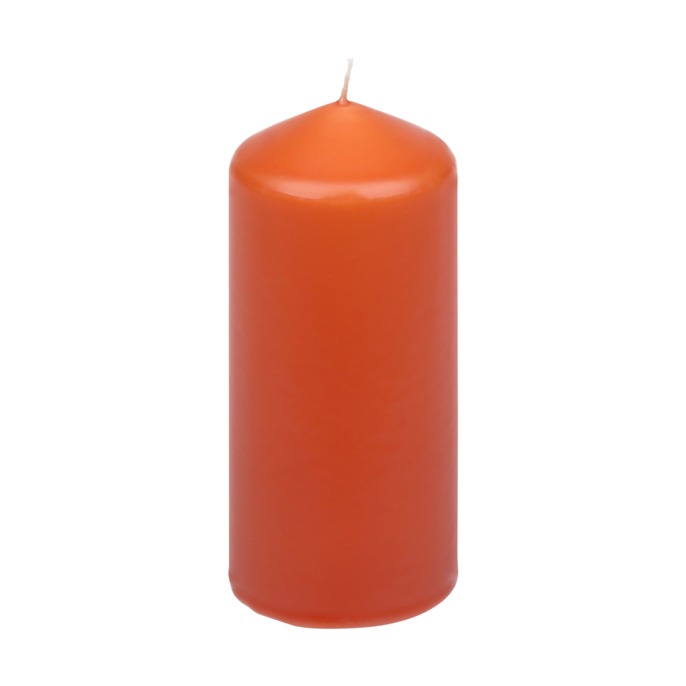 Stumpenkerze dunkelorange