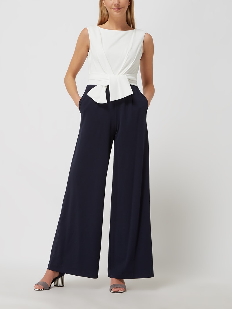 Jumpsuit mit Stretch-Anteil in marineblau