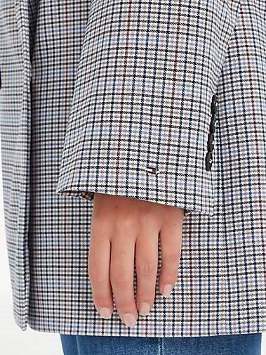 TOMMY HILFIGER Damen Blazer SMALL CHECK RELAXED BLAZER