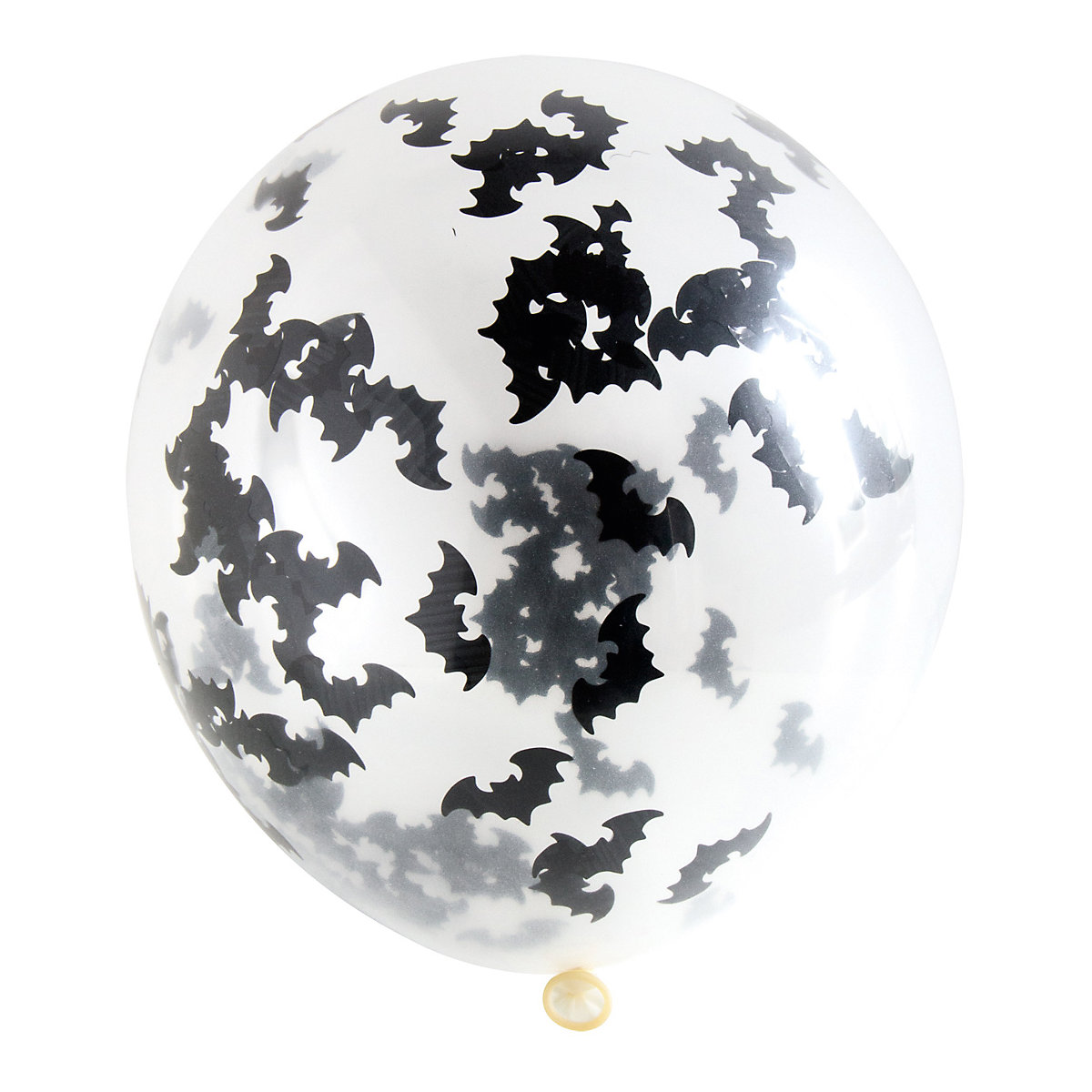 Konfettiballons Fledermaus 30 cm, 4 Stück