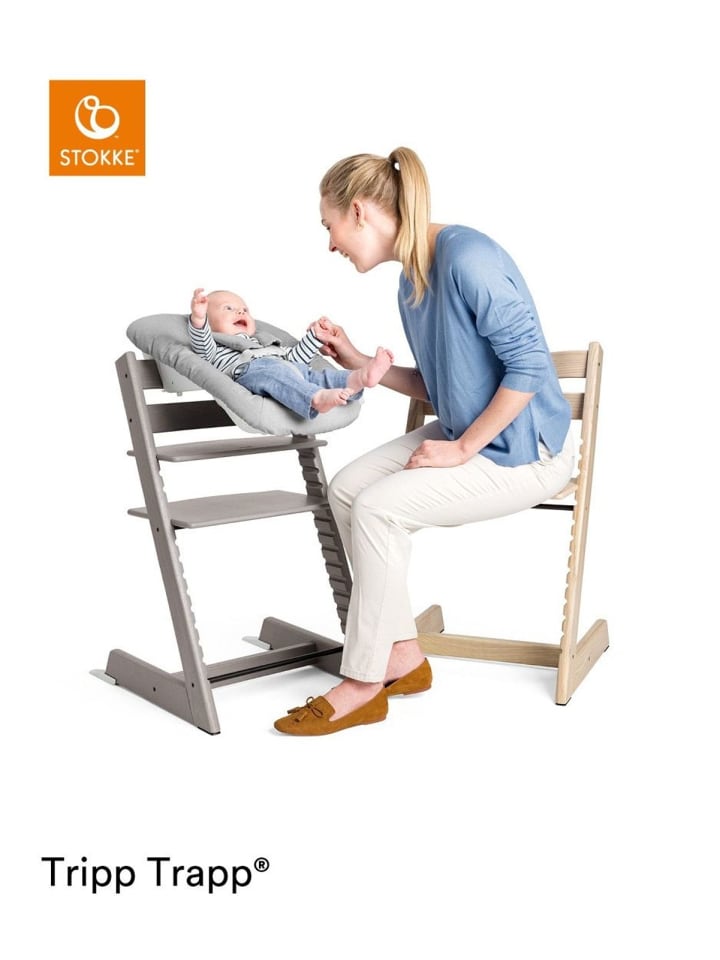 Stokke Mitwachsender Treppenhochstuhl Tripp Trapp® natur in Grau ab 0 Monate günstig kaufen onesize