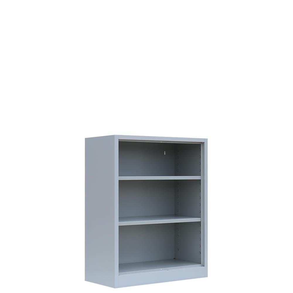 Steelboxx Aktenregal Büroregal Ordnerregal 2 Fachböden 1200 x 800 x 383 mm, 1-tlg., Komplett verschweißt (keine Montage erforderlich)