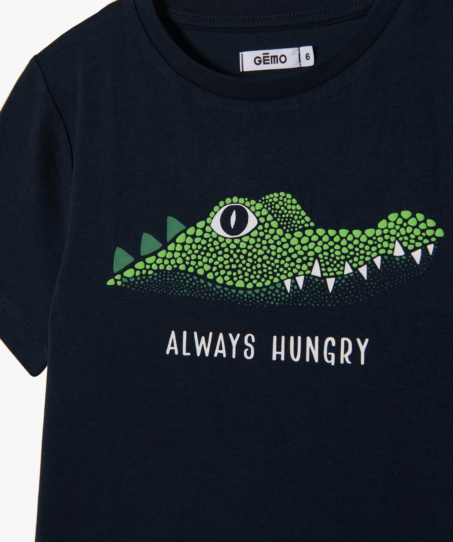 Tee-shirt Garçon à manches courtes avec motif sur le buste marine | GEMO