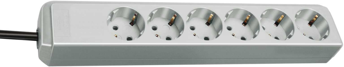 Brennenstuhl 1159450015 Eco-Line 6-πλό ανοιχτό γκρι 1,5m H05VV-F 3G1,5