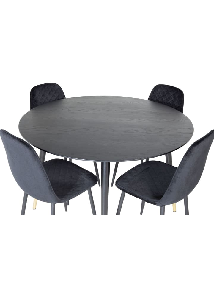 ebuy24 Essgruppe Dipp 12 Schwarz 115 x 115 cm günstig kaufen onesize