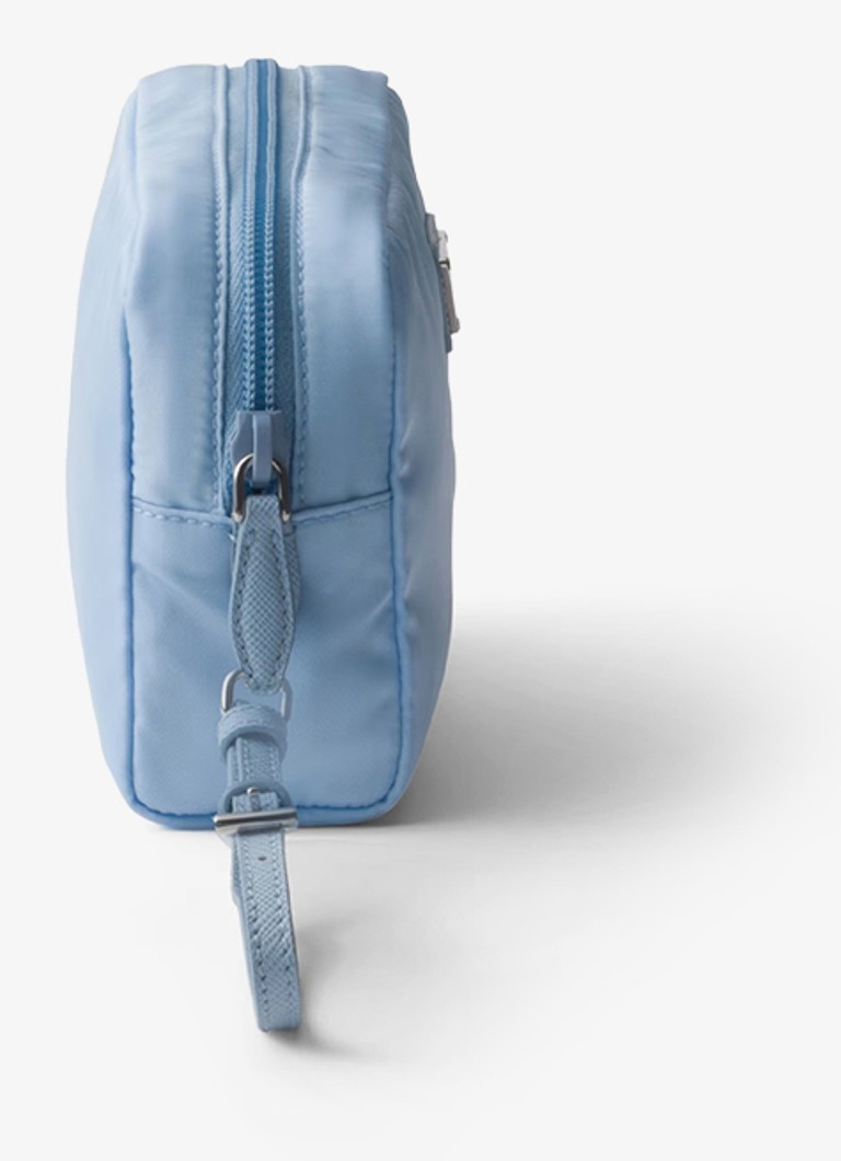 Prada Re-Nylon toiletry bag with leather details and logo